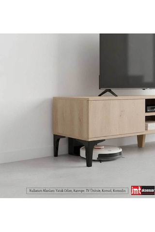 Sedef 14 Cm Krom Mobilya Kanepe Sehpa Tv Ünitesi Koltuk Ve Konsol Ayağı Krom