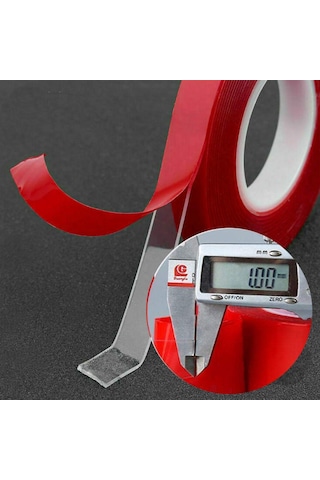 Çift Taraflı Bant 10 MM x 10 M Güçlü Tutuş Su Bazlı