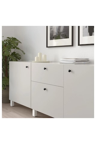 Ikea Eneryda 27 Mm Topuz, 2 Adet Siyah