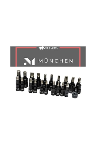 Lokma Ve Cırcır Takımı 1/4 Ve 3/8 Inç Elmas Uçlu 22 Parça Set
