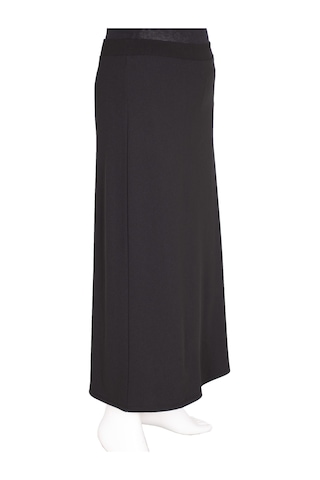 Eray Kadın Gülin Scuba Kalem Astarsız Lastikli Siyah Etek Siyah