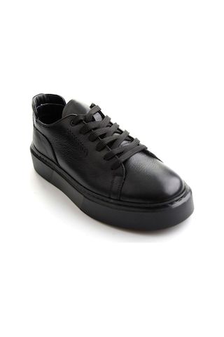 Bambi Siyah Napa Hakiki Deri Erkek Sneaker E01803402443