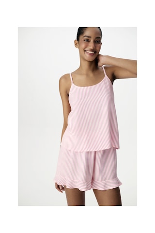 Penti Pembe Çizgili Şort Pijama Takımı