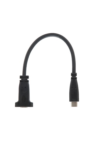 Usbc Usb3.1 Typec Erkek - Dişi Uzatma Kablosu Adaptör Kablosu Metal Panel Montaj Vidası İle