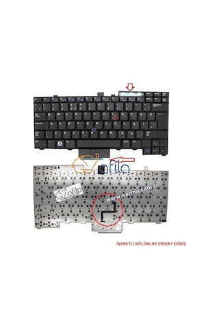 Dell Latitude E6400 E6410 E6500 E6510 M2400 M4500 Pp27l E6510 M4400 E5400 Klavye Siyah Tr 0fxh91, V082025bk