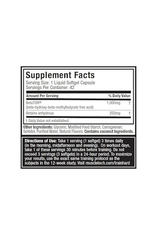 Muscletech, Clear Muscle, Hmb Free Acid, 42