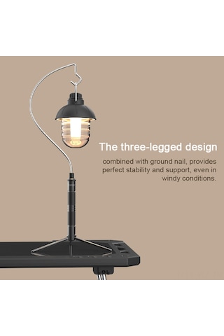 Wezone Alüminyum Çevreleyici Tripod: Cep Telefonu, Kamp Lambası Ve Kamera İçin Taşınabilir Dış Mekan Ayarı - Standart Paket Siyah