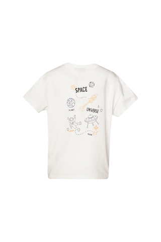 Hummel Peter Oversıze Çocuk Kısa Kollu Tişört 912152-9003 Beyaz