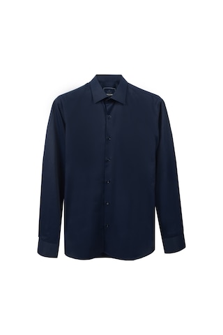 Cengiz İnler Standart Yaka Slim Fit Cepsiz Düz Erkek Gömlek 001