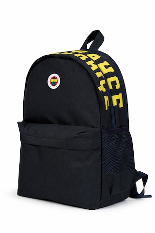 Fenerium Fenerbahçe Lisanslı Su İtici Kumaşlı Sırt Çantası - Laptop Bölmeli & Kabartma Logolu Okul Çantası Lacivert