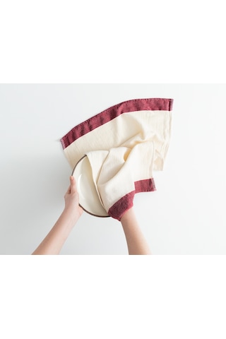 Madame Coco Carla Kurulama Bezi - Kırmızı/ekru - 40x60 Cm Hvlu000000006640x60 Cm-ekru/kırmızı