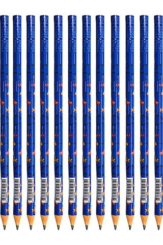 Gen-of Pigui Karışık Desenler 18 Li Kurşun Kalem Seti Çok  Renkli