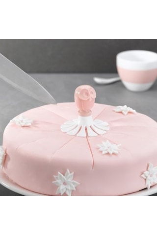 TANTİTONİ ELLI AÇIK PEMBE PLASTİK PASTA DİLİMLEYİCİ Pembe