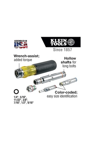 Klein Tools 32801 Tornavida 5 I 1 Arada, Dayanıklı, 32807mag