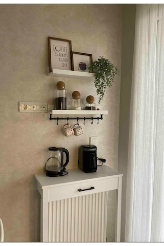 Kahve Köşesi Takımı Beyaz 70 X 30 X 92 Beyaz
