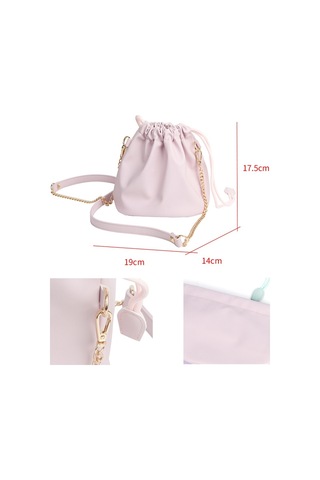 Sones Deri Büyük Kapasiteli İpli Cep Taşınabilir Su Geçirmez Kamera Çantası Yeşil