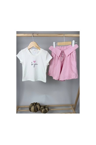 Poala Kids Balon Etekli Takım Pembe