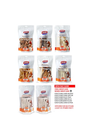 Warf Köpek Ödül Maması Katkı Maddesiz Koruyucusuz 8 x 120 G Warf Köpek Ödül Maması Katkı Maddesiz Koruyucusuz 8 x 120 G
