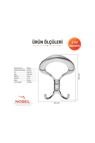 Üçgen Portmanto Askısı, Metal Vestiyer Askısı, Krom, Duvar Ve Dolap Askılığı 5'li Set Vidalı