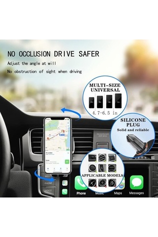 Yingfu Araba Telefon Tutucu Sabit Emiş, Ultra Dayanıklı Uzun Kol Cep Telefonu Tutucu Diğer