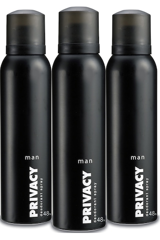 Privacy Man Erkek Deodorant Sprey 3 x 150 ML