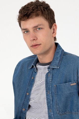 U.s. Polo Assn. Erkek Mavi Gömlek Jean 50304388-dn0022 Mavi