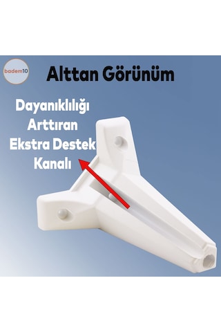Badem10 Sedir Lüks Mobilya Kanepe Sehpa Tv Ünitesi Koltuk Ayağı 15 Cm Beyaz Baza Ayak 4 Adet Sku: Smg8690010212191 Ahşap