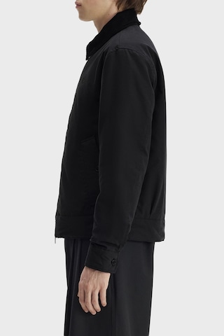Fred Perry Pamuklu Regular Fit Kadife Yaka Mont Unisex Mont J8535 220 Siyah