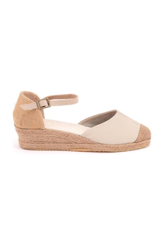 Star Tombis Gerçek Elişi Bej Hasır Jüt Bantlı Günlük Kız Çocuk Espadril Handmade Bej