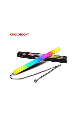 Novahub Coolmoon Rgb Led Şerit 5v 3pin Argb Senkron Pc Işık Bariyeri, Çok Renkli Çok Renkli