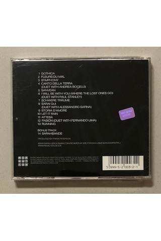 Sarah Brightman Symphony Cd Orjinal Dönem Baskı