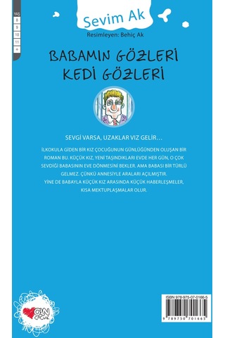 Babamın Gözleri Kedi Gözleri - Sevim Ak - Can Çocuk Yayınları