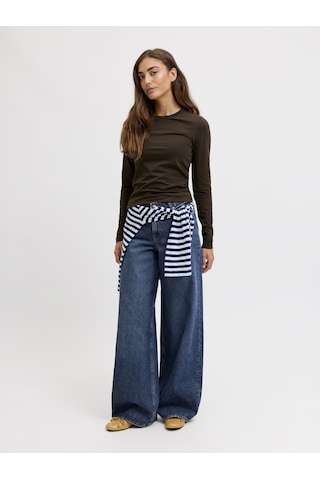 Jack & Jones Kadin Bisiklet Yaka Uzun Kollu Tisört - Celine - 12258414 Çok Renkli