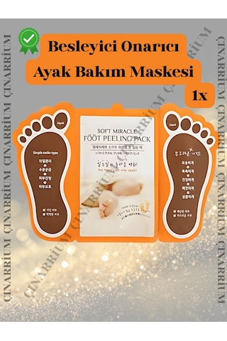 Ayak Peeling Maskesi 1 Li Soyulma Etkili, Ölü Deri Temizleyici Ve Pürüzsüzleştirici Bakım