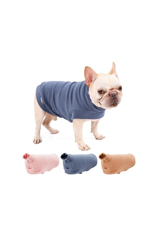 Xindoker Yumuşak Ve Esnek Kedi/köpek Kıyafeti - Kışlık Sıcak Tutan Polyester Kazağı Mavi