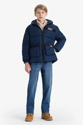 Defacto Erkek Çocuk Su İtici Kapüşonlu Polar Astarlı Parka E9374a825wnnv146 Lacivert-nv146