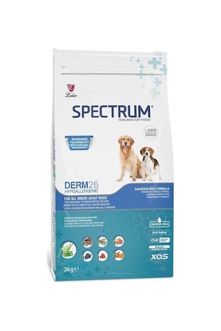 Spectrum Derm26 Somonlu Hassas Yetişkin Köpek Maması 3 KG