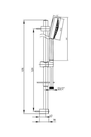 Eca Star Banyo Hareketli Sürgülü Duş Seti Üst Takımı 102146041 Krom