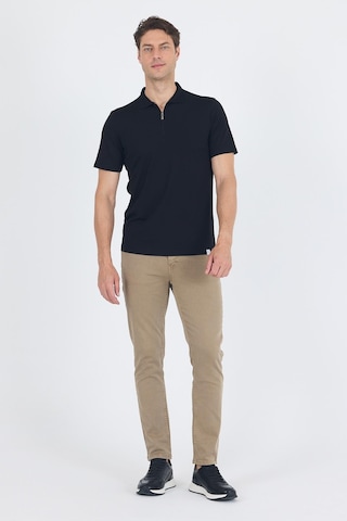 Siyah Kısa Kol Düz Suprem Polo Yaka Cepsiz Esnek Casual Slim Fit Tişört 1011250161 001 Siyah