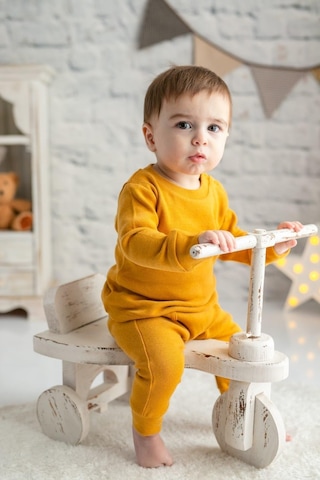 Gots Sertifikalı %100 Organik Pamuk İkili Takım 0 - 4 Yaş - 5547 - Camel