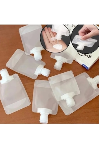 Seyahat Boy 3 Adet 100 ml Krem Şampuan Kabı Tekrar Kullanılabilir Set