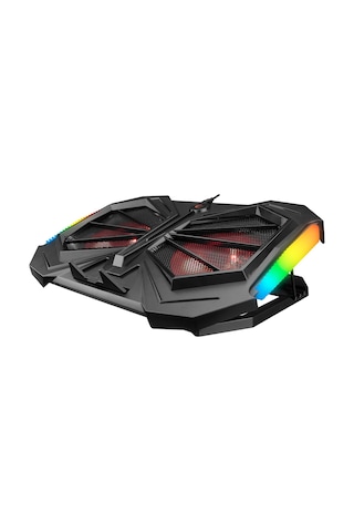Rampage AD-RC11 Spider 15" - 17" RGB Çift Fanlı Yükseklik Ayarlı Notebook Soğutucu
