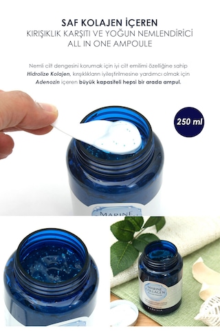 Deniz Kolajenli Ampul Hassas Ciltler İçin Yenileyici, Nemlendirici & Canlandırıcı 250ml