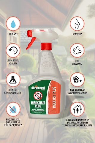 Chrysamed İnsektisitt Plus Karınca Hamamböceği Akrep Kene 1 L