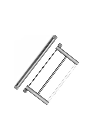 Yifomall Dış Mekan Çok Amaçlı Katlanabilir El Testeresi - Aluminyum Çerçeve Ve Paslanmaz Çelik, Işık Tutucu Fonksiyonu, Gri