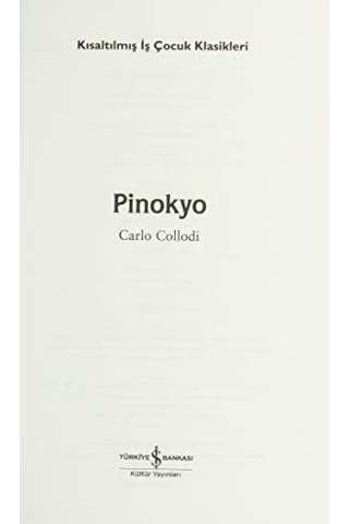 Pinokyo Kısaltılmış Metin