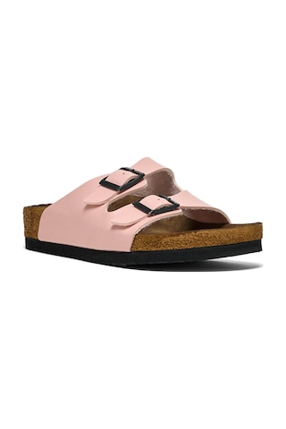 Tonny Black Rahat Kalıp Poli Taban Çift Tokalı Çocuk Unisex Pudra Sandalet Tber530 Pudra