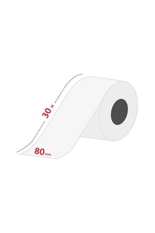 80MM X 30M Yazar Kasa Termal Rulo 10'Lu Paket