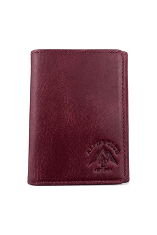 Alphaclub Bag Erkek Hakiki Deri Bordo Mıknatıslı Cüzdan Ve Kartlık