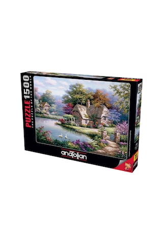 Anatolian 1500 Parçalık Puzzle - Kuğular ve Kır Evi 4529
